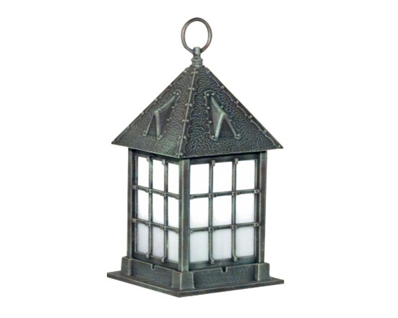 Abington Signature, Small, aluminum, Pier Mount, Clear acrylic, (1) 60W INC, 120V